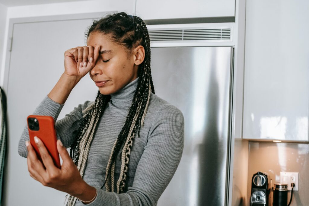 frustrated women planning a DW